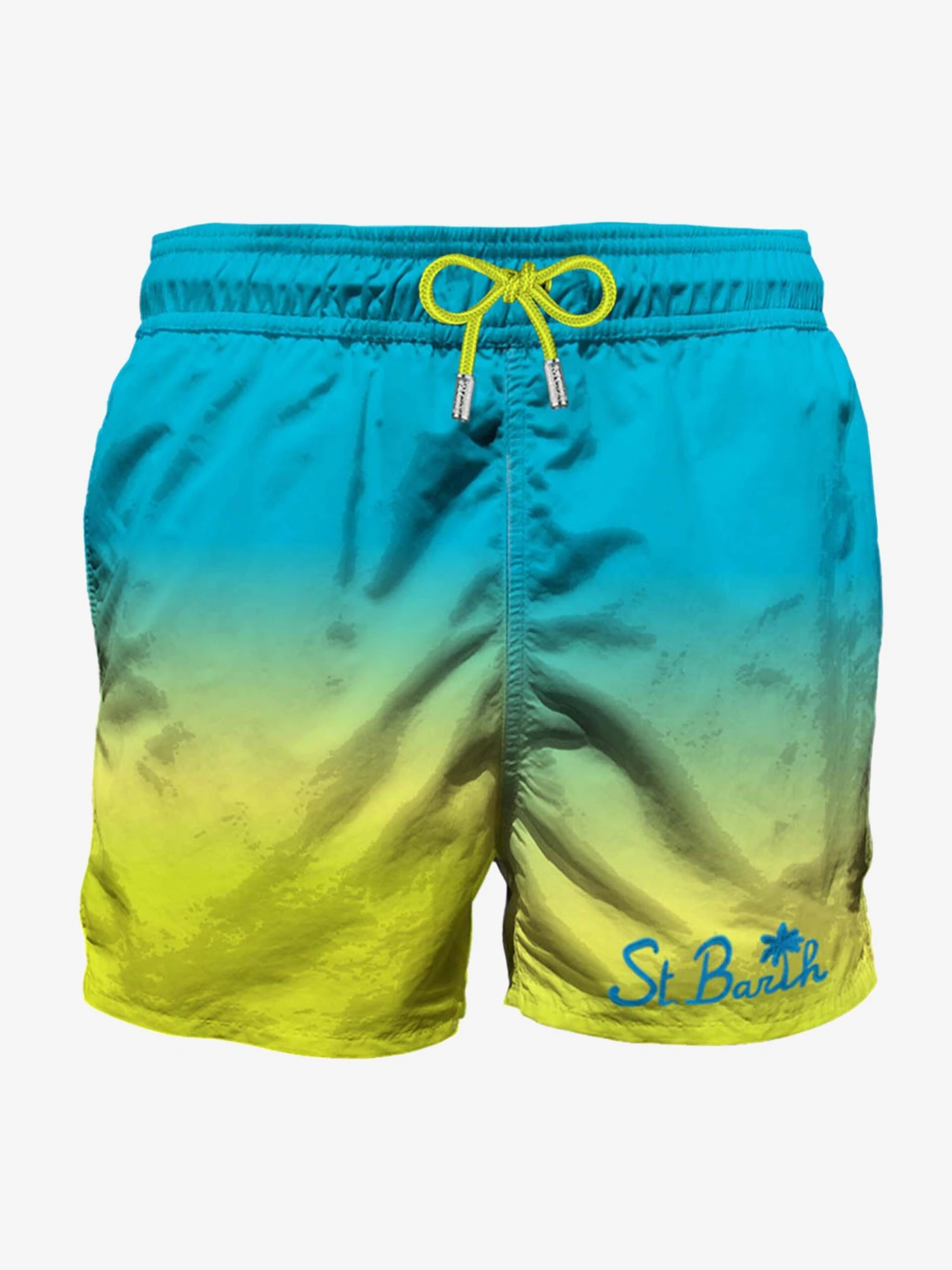 Tie Dye Mid-length Swim Shorts With Embroidery 3 Tie Dye Mid-length Swim Shorts With Embroidery