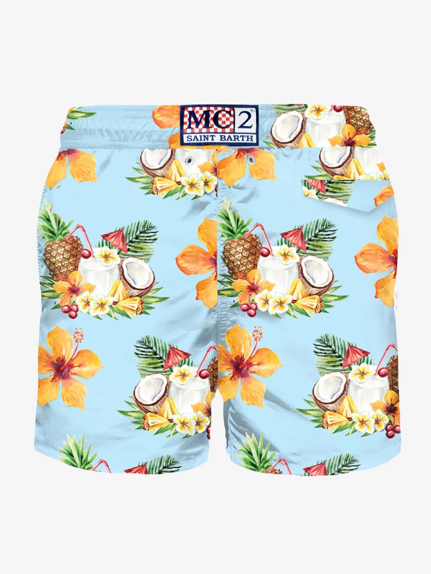 Light Fabric Man Swim Shorts Coconut And Pineapple Print 4 Light Fabric Man Swim Shorts Coconut And Pineapple Print - Image 2
