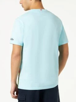 MC2 Saint Barth Man Cotton T-shirt With Saint Barth Postcard Print 8 MC2 Saint Barth Man Cotton T-shirt With Saint Barth Postcard Print -MC2 Saint Barth Shop man tshirt green 3