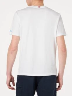 MC2 Saint Barth Man Cotton T-shirt With Lodola Car Print | MARCO LODOLA ART SPECIAL EDITION -MC2 Saint Barth Shop man tshirt lodola car 3 1