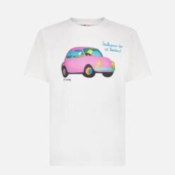 MC2 Saint Barth Man Cotton T-shirt With Lodola Car Print | MARCO LODOLA ART SPECIAL EDITION -MC2 Saint Barth Shop man tshirt lodola car 4 1