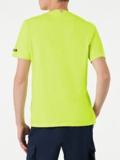 MC2 Saint Barth Man T-shirt With King Of The Beach Embroidery -MC2 Saint Barth Shop man tshirt yellow fluo 3