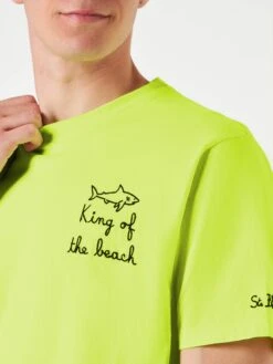 MC2 Saint Barth Man T-shirt With King Of The Beach Embroidery
