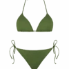 MC2 Saint Barth Woman Military Green Triangle Bikini -MC2 Saint Barth Shop military green triangle bikini 1