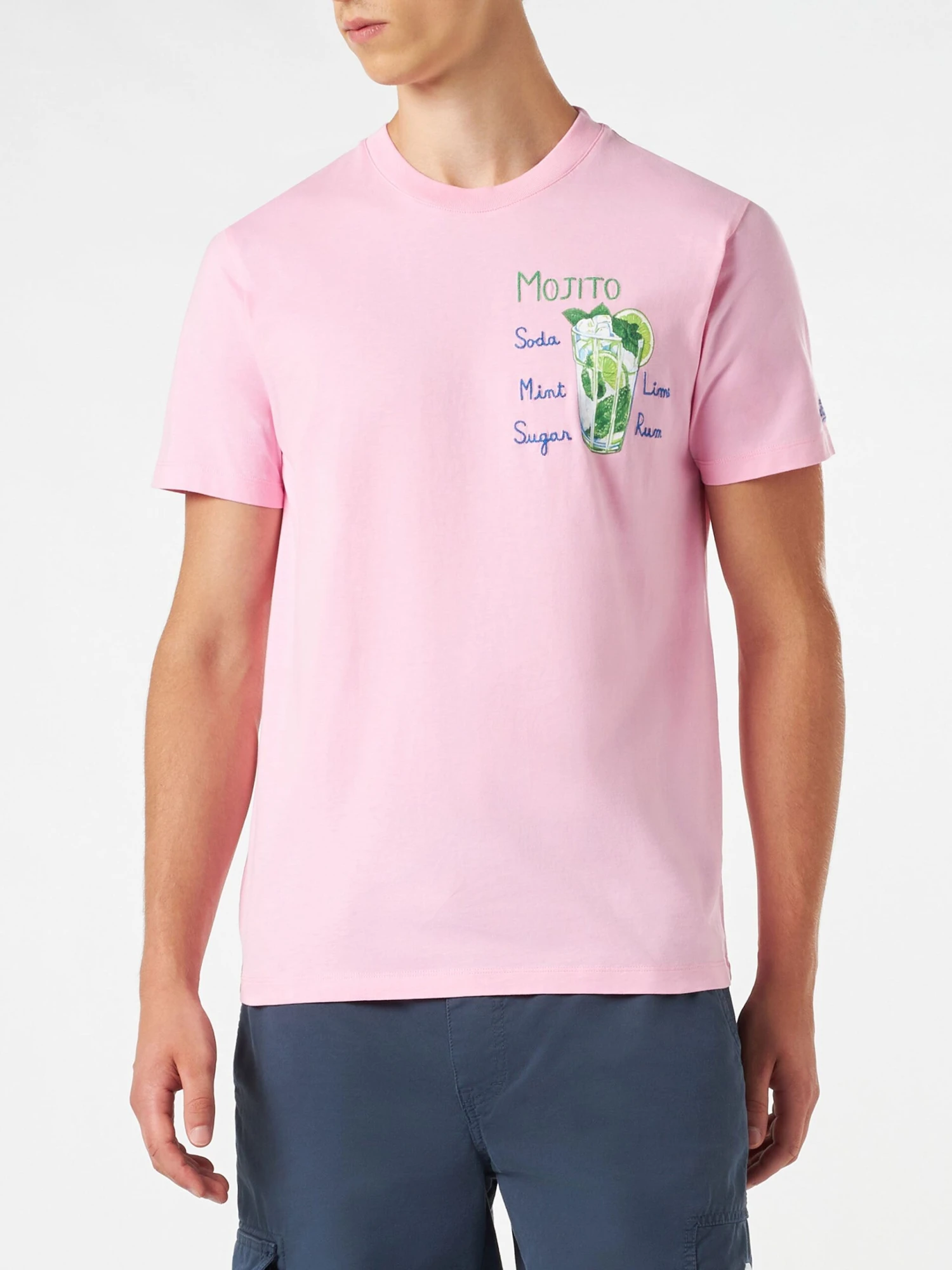 MC2 Saint Barth Man Cotton T-shirt With Mojito Print 4 MC2 Saint Barth Man Cotton T-shirt With Mojito Print - Image 2