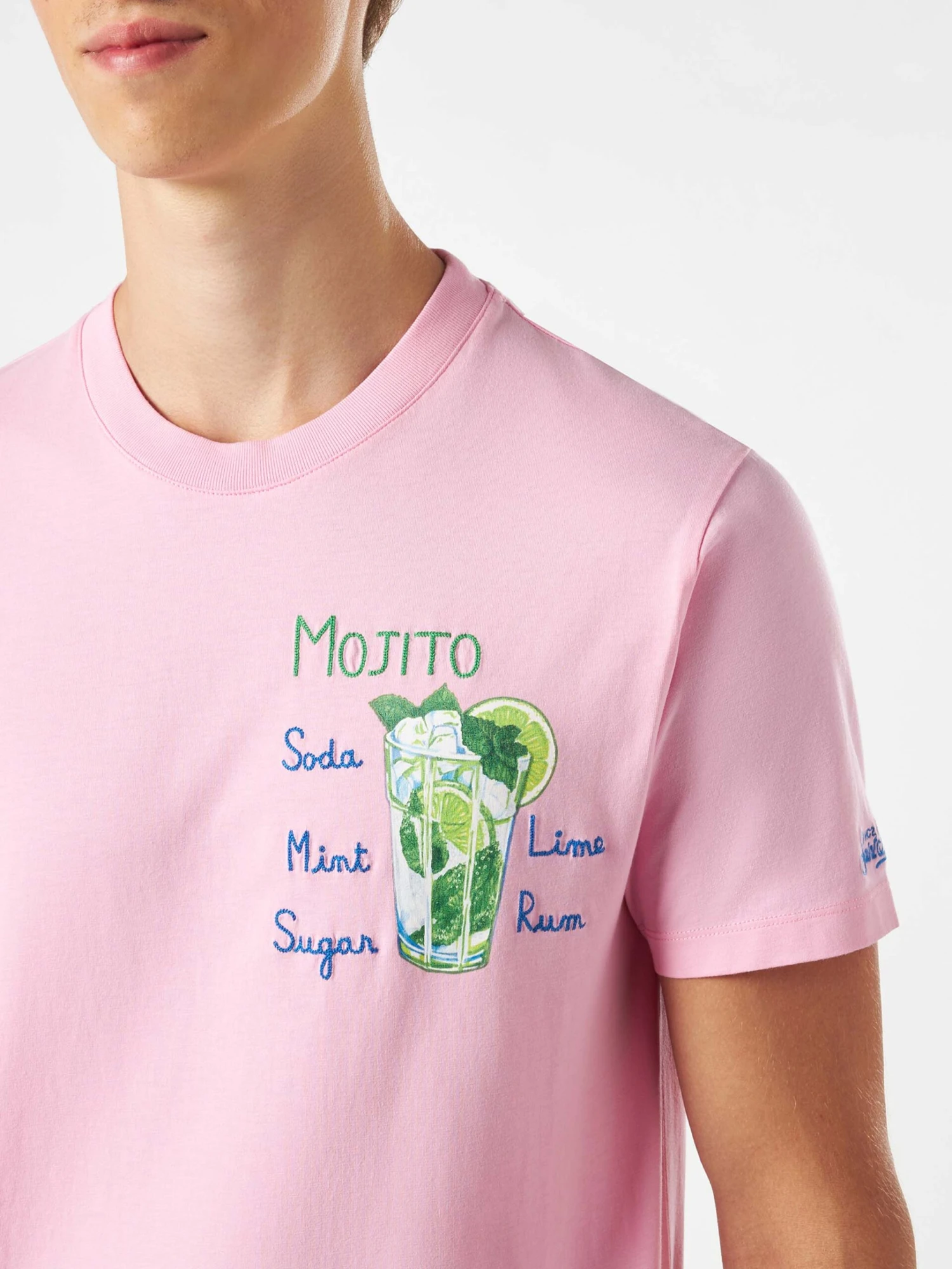 MC2 Saint Barth Man Cotton T-shirt With Mojito Print 3 MC2 Saint Barth Man Cotton T-shirt With Mojito Print