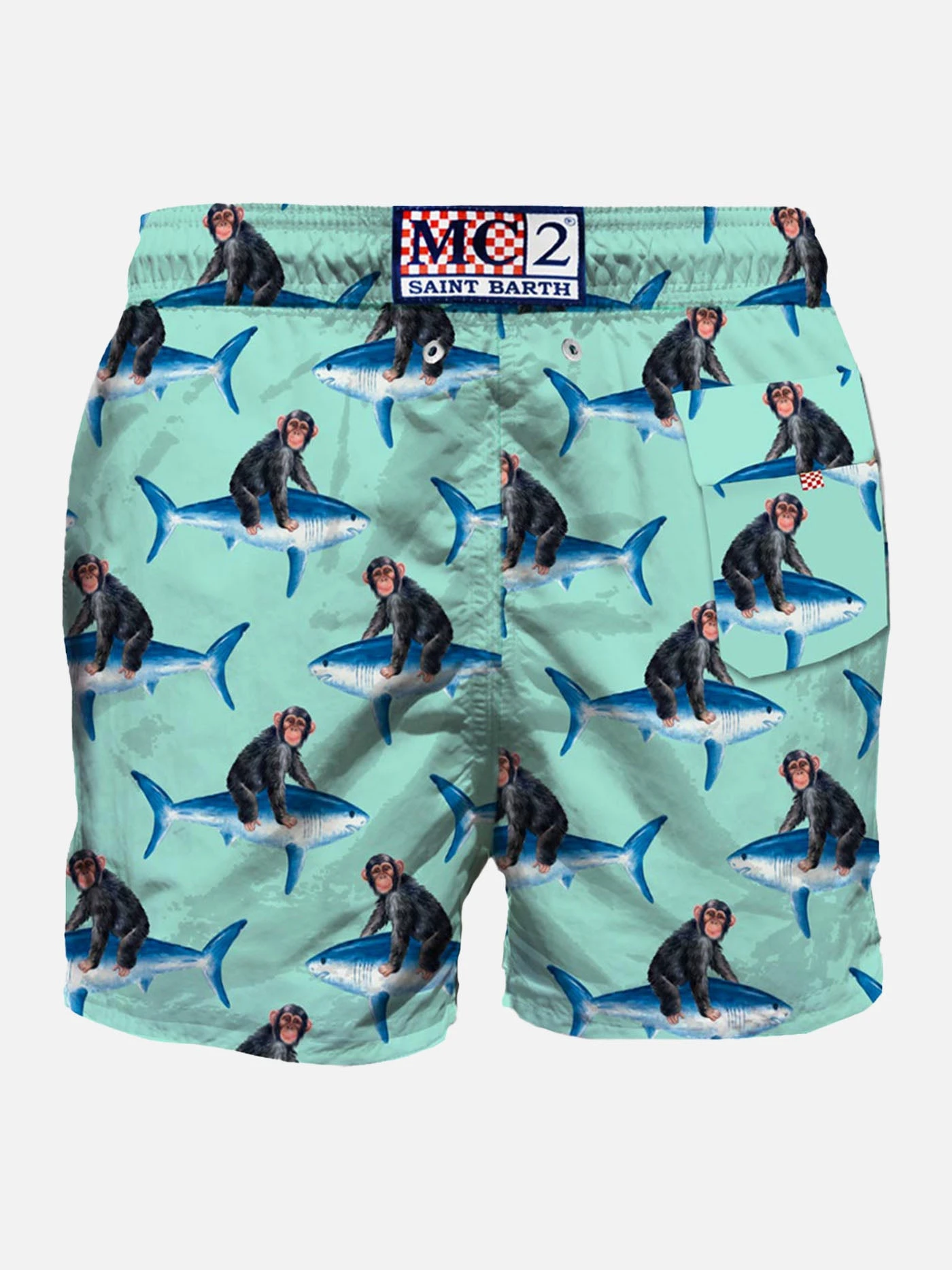 Monkey Riding Mid-length Swim Shorts 4 Monkey Riding Mid-length Swim Shorts - Image 2