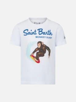 Boy's T-shirt Saint Barth Monkey Surf