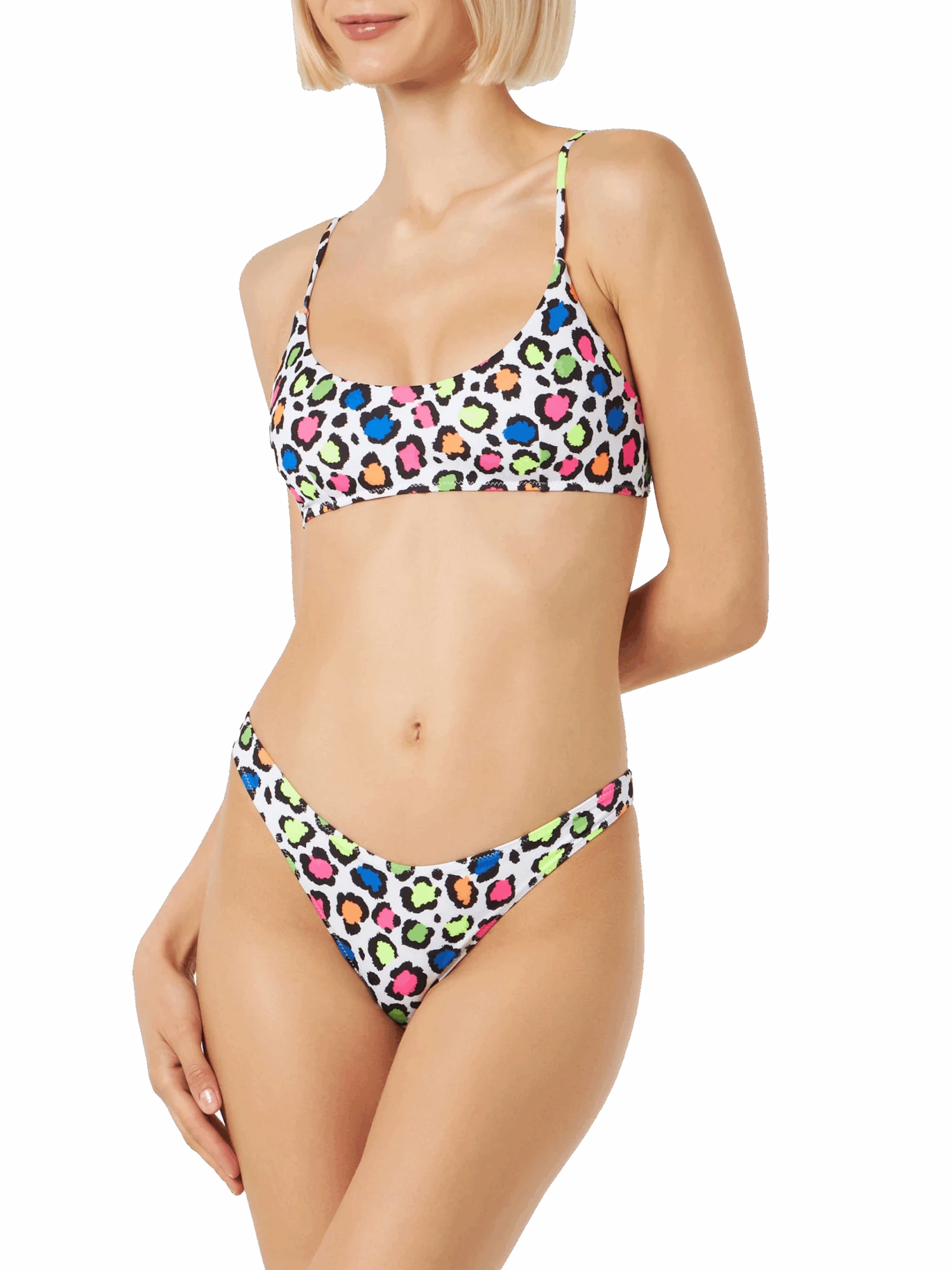 MC2 Saint Barth Woman Bralette Bikini With Pop Animalier Print 4 MC2 Saint Barth Woman Bralette Bikini With Pop Animalier Print - Image 2