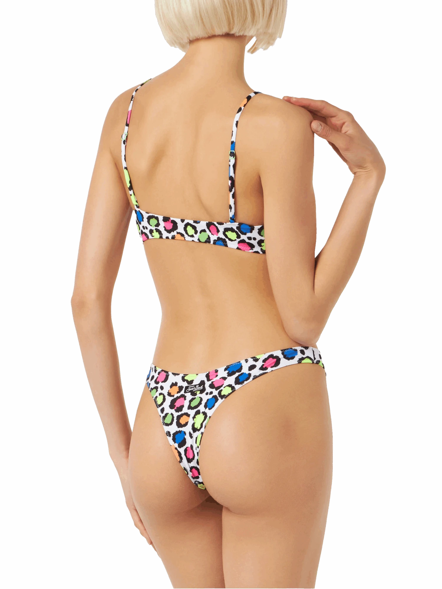 MC2 Saint Barth Woman Bralette Bikini With Pop Animalier Print 5 MC2 Saint Barth Woman Bralette Bikini With Pop Animalier Print - Image 3