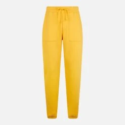 Yellow-ochre Track Pants | Pantone® Special Edition -MC2 Saint Barth Shop ochre cotton track pants 5