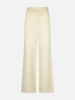 MC2 Saint Barth Woman Off-white Cashmere Blend Palazzo Pants -MC2 Saint Barth Shop off white knitted palazzo pants woman 4