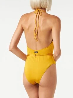 Shiny Mustard One Piece 8 Shiny Mustard One Piece -MC2 Saint Barth Shop one piece mustard swimsuit 2