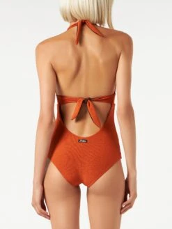 Lurex Orange One Piece Swimsuit 8 Lurex Orange One Piece Swimsuit -MC2 Saint Barth Shop orange lurex onepiece swimsuit 2