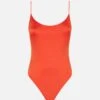 Shiny Orange One Piece Swimsuit 2 Shiny Orange One Piece Swimsuit -MC2 Saint Barth Shop orange onepiece swimsuit woman 4