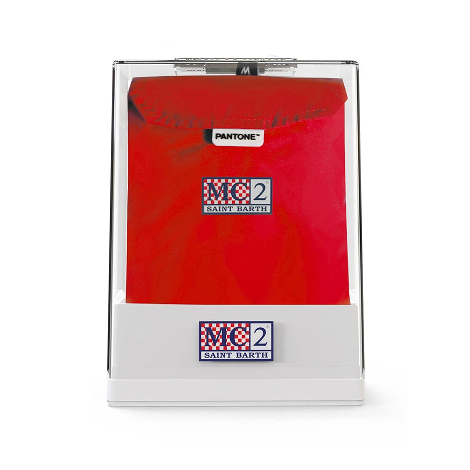 Red Light Fabric Boy Swim Shorts | Pantone® Special Edition 6 Red Light Fabric Boy Swim Shorts | Pantone® Special Edition - Image 4