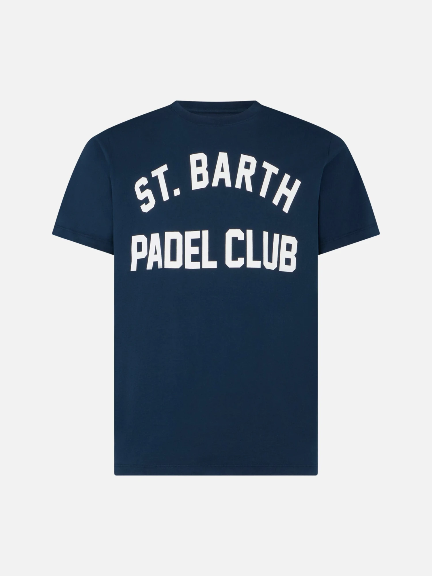 MC2 Saint Barth Man Cotton Vintage Treatment T-shirt With St. Barth Padel Club Print 6 MC2 Saint Barth Man Cotton Vintage Treatment T-shirt With St. Barth Padel Club Print - Image 4
