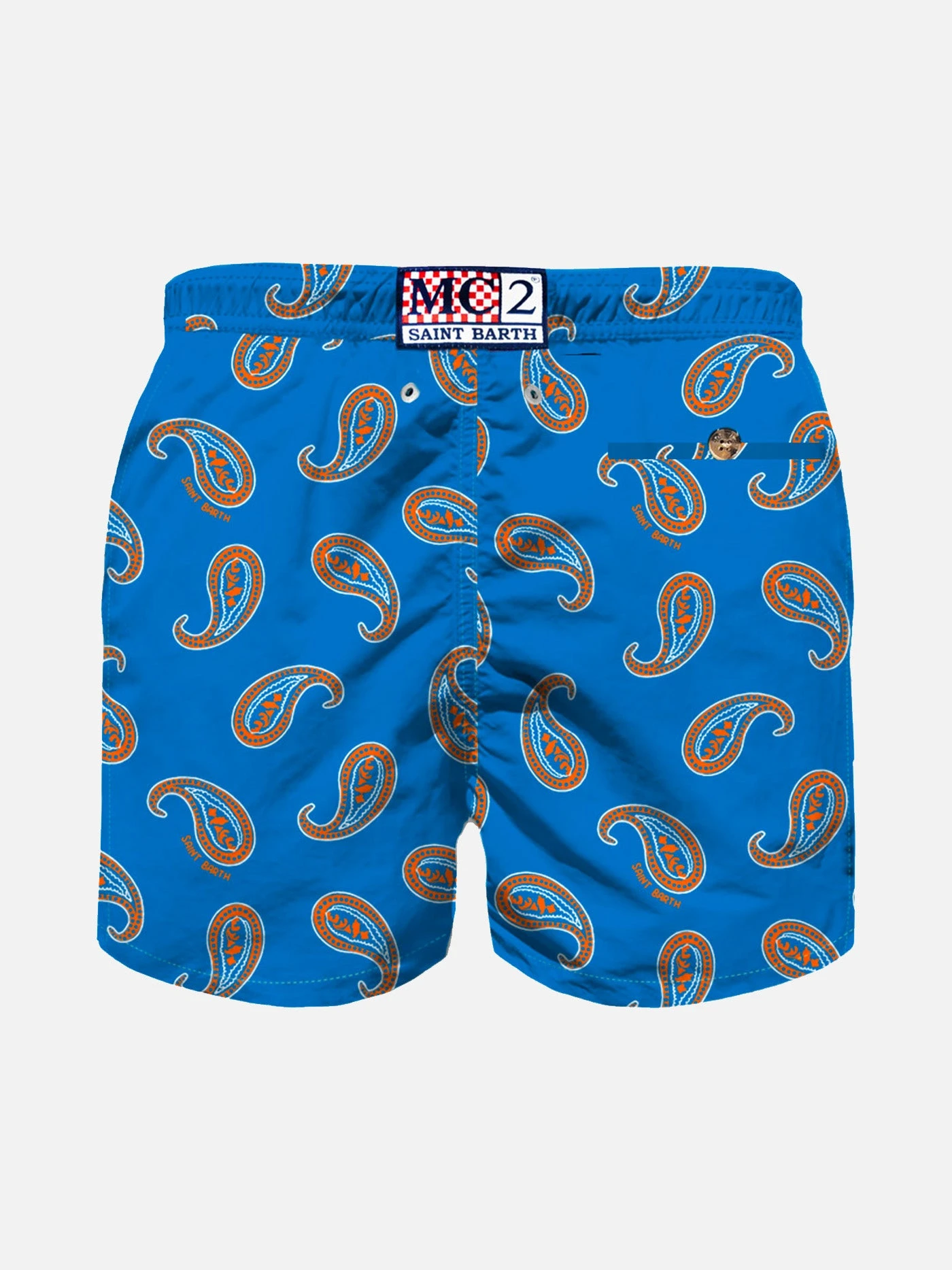 MC2 Saint Barth Bluette Paisley Print Boy Swim Shorts 4 MC2 Saint Barth Bluette Paisley Print Boy Swim Shorts - Image 2
