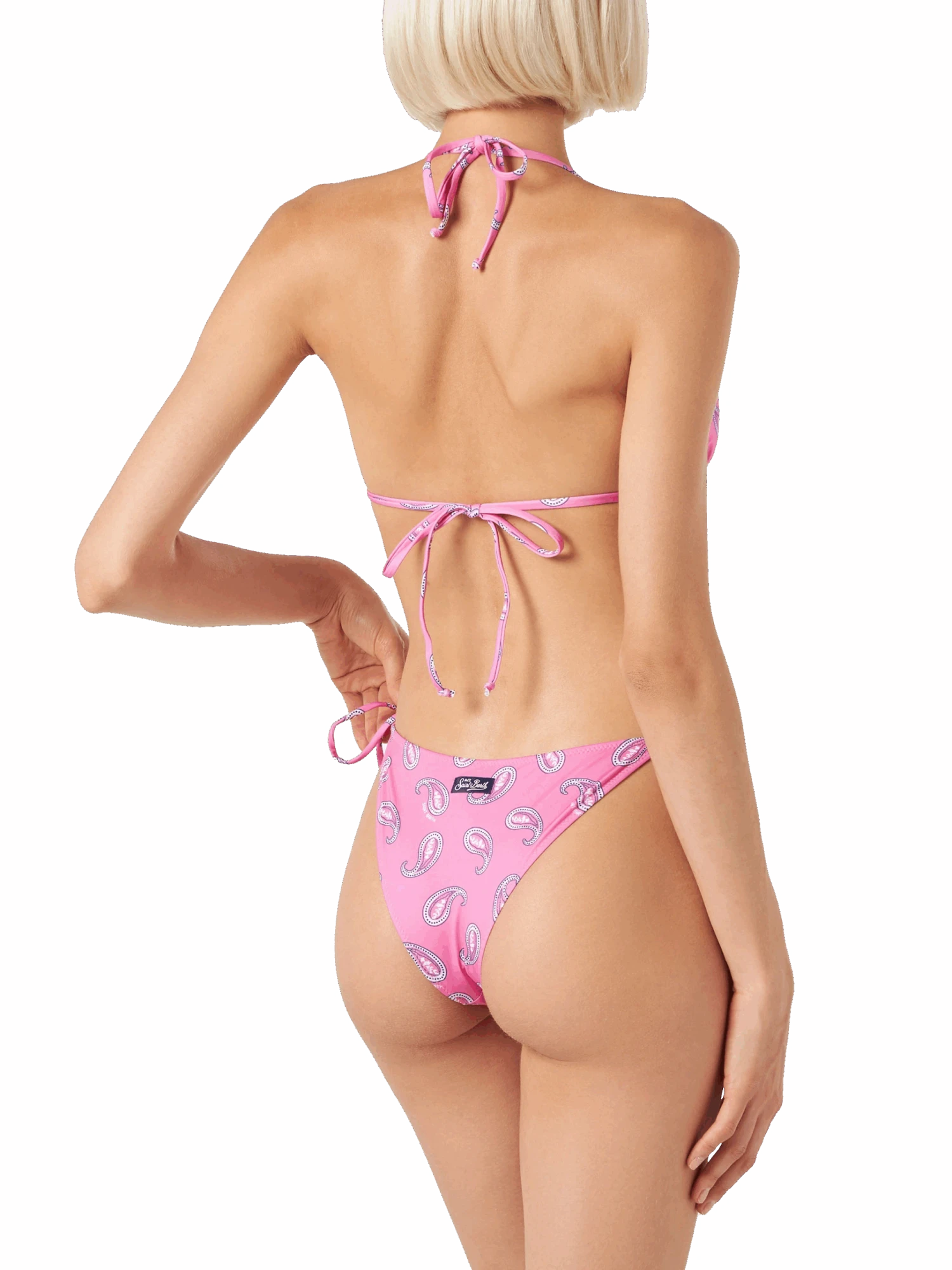 MC2 Saint Barth Woman Bandeau Bikini With Paisley Print 5 MC2 Saint Barth Woman Bandeau Bikini With Paisley Print - Image 3