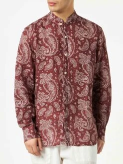 MC2 Saint Barth Man Shirt With Paisley Print