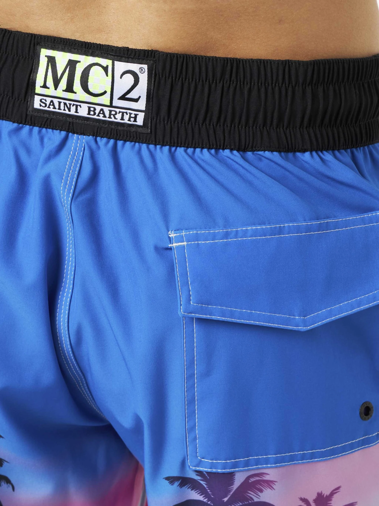 MC2 Saint Barth Man Comfort And Stretch Surf Shorts With Palm Print 6 MC2 Saint Barth Man Comfort And Stretch Surf Shorts With Palm Print - Image 4