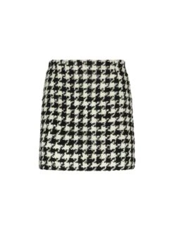 MC2 Saint Barth Woman Wooly Skirt With Pied De Poule Print 9 MC2 Saint Barth Woman Wooly Skirt With Pied De Poule Print -MC2 Saint Barth Shop pied poule skirt woman 4