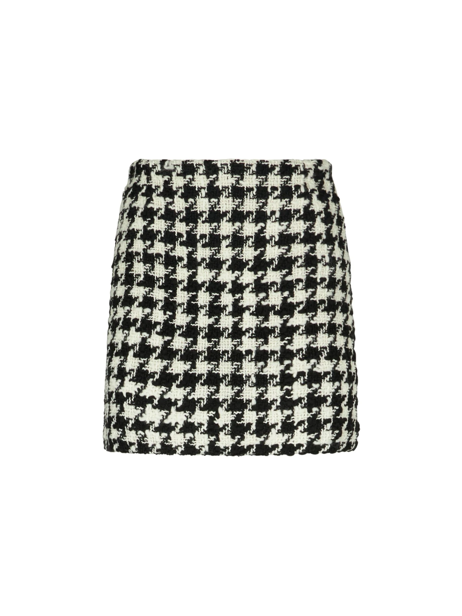 MC2 Saint Barth Woman Wooly Skirt With Pied De Poule Print 6 MC2 Saint Barth Woman Wooly Skirt With Pied De Poule Print - Image 4