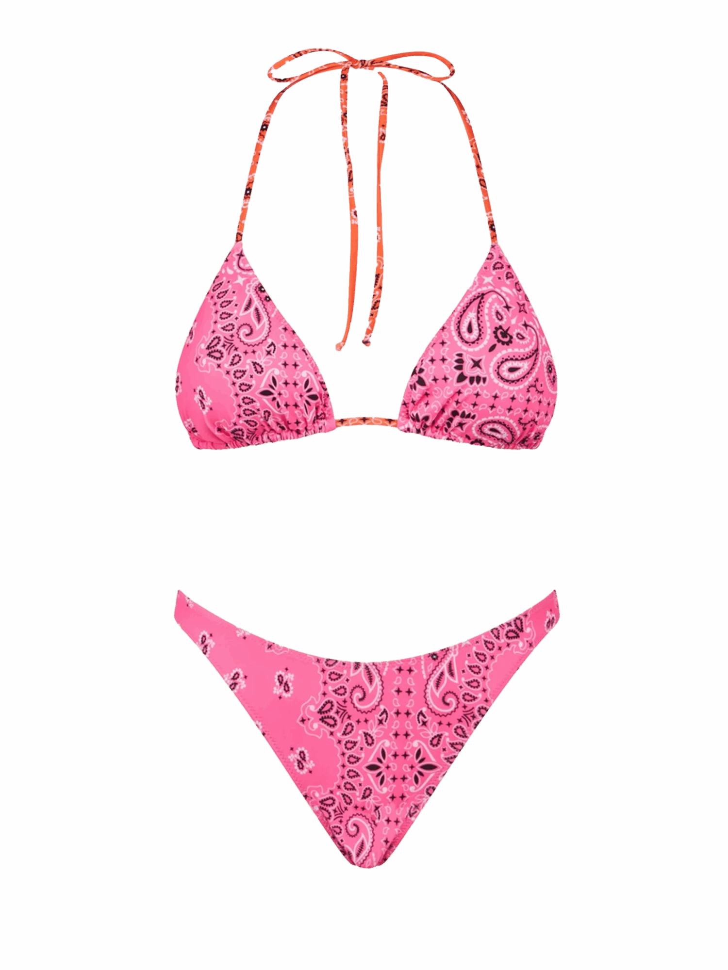 MC2 Saint Barth Woman Triangle Bikini With Bandanna Print 3 MC2 Saint Barth Woman Triangle Bikini With Bandanna Print