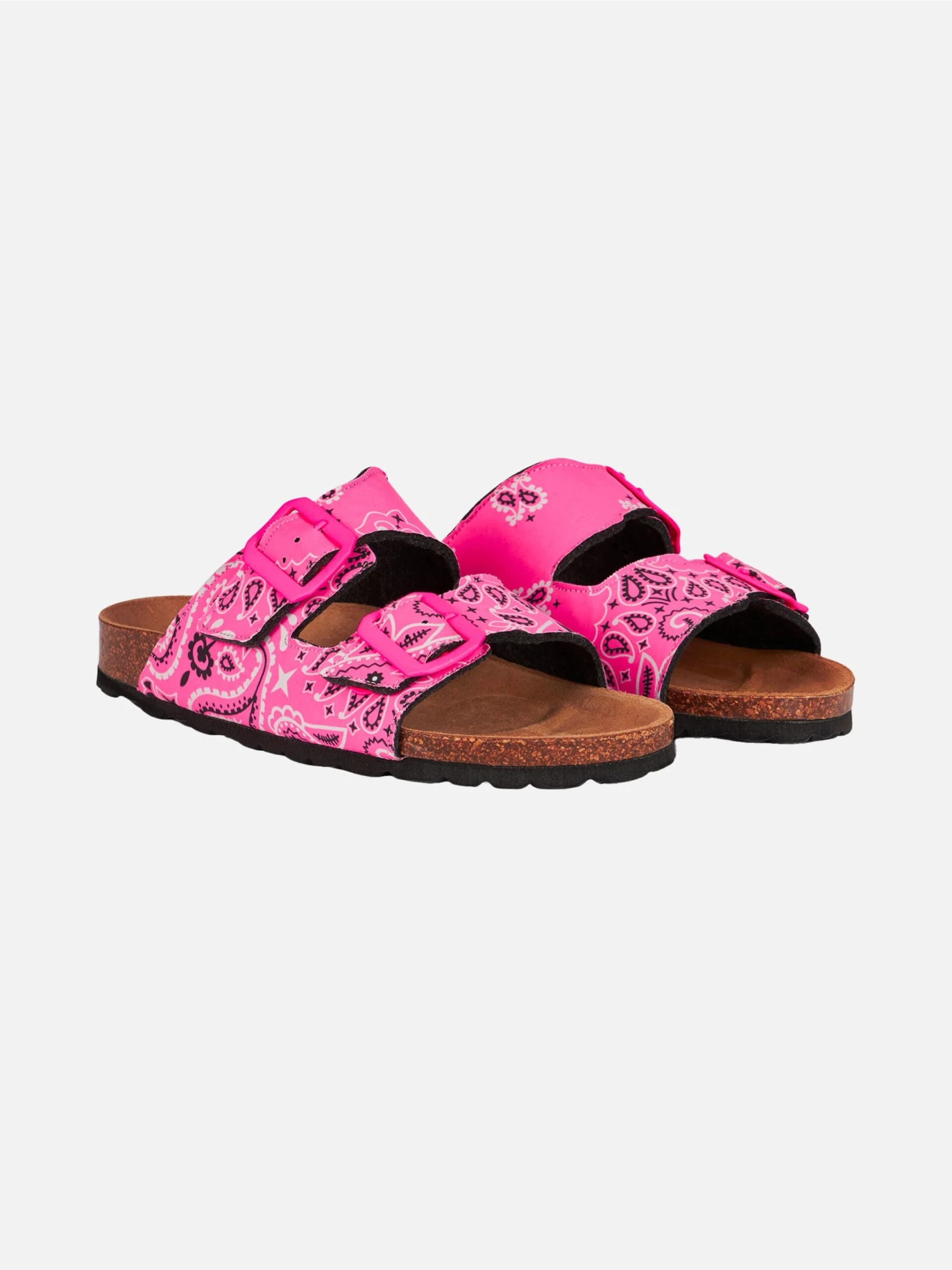 MC2 Saint Barth Woman Sandals With Pink Bandanna Print 3 MC2 Saint Barth Woman Sandals With Pink Bandanna Print
