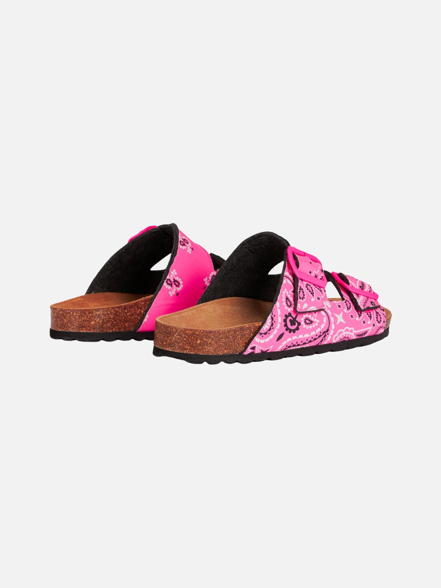 MC2 Saint Barth Woman Sandals With Pink Bandanna Print 5 MC2 Saint Barth Woman Sandals With Pink Bandanna Print - Image 3