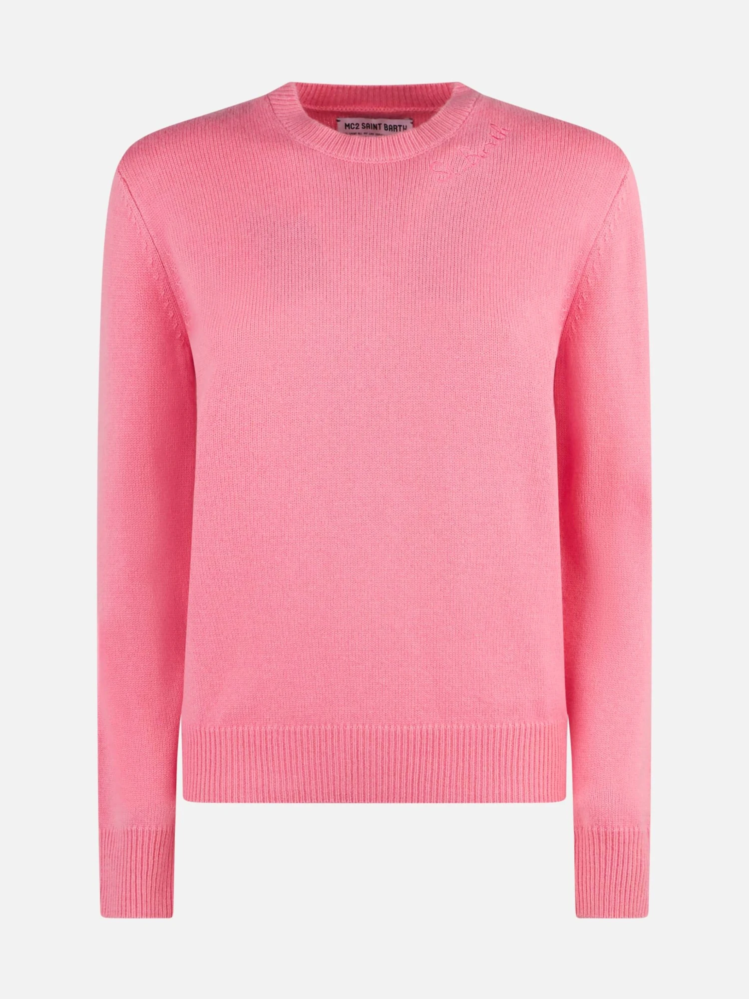 MC2 Saint Barth Woman Pink Cashmere Blend Sweater New Queen 6 MC2 Saint Barth Woman Pink Cashmere Blend Sweater New Queen - Image 4