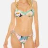 Pink Tropical Print Bikini With Bralette Top -MC2 Saint Barth Shop pink tropical print bikini with bralette top