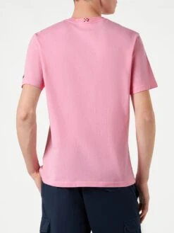 MC2 Saint Barth Man Cotton T-shirt With St. Barth Mojito Print -MC2 Saint Barth Shop pink tshirt mojito man 3