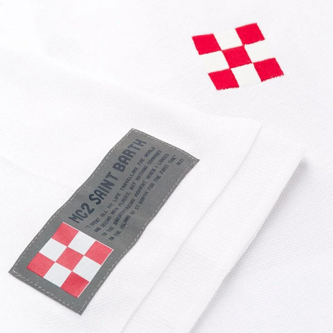 Front Embroidery And Back Print Kid's Piquet Polo 6 Front Embroidery And Back Print Kid's Piquet Polo - Image 4