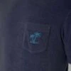 MC2 Saint Barth Man Blue Navy Terry T-shirt With Pocket -MC2 Saint Barth Shop polospongenavydettaglio