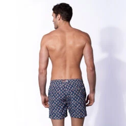Man Light Fabric Swim Shorts With Pop Corn Print -MC2 Saint Barth Shop popcorn print swimshort