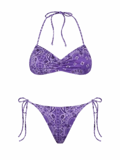 MC2 Saint Barth Woman Bandeau Bikini With Bandanna Print