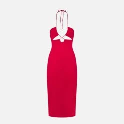 MC2 Saint Barth Longuette Cutout Fuchsia Dress Farah -MC2 Saint Barth Shop red cutout woman dress 1 98d20784 1cf5 459e 9bd4 d322066867e4
