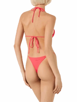 MC2 Saint Barth Woman Fluo Red Bandeau Bikini -MC2 Saint Barth Shop red fluo bandeau bikini 2
