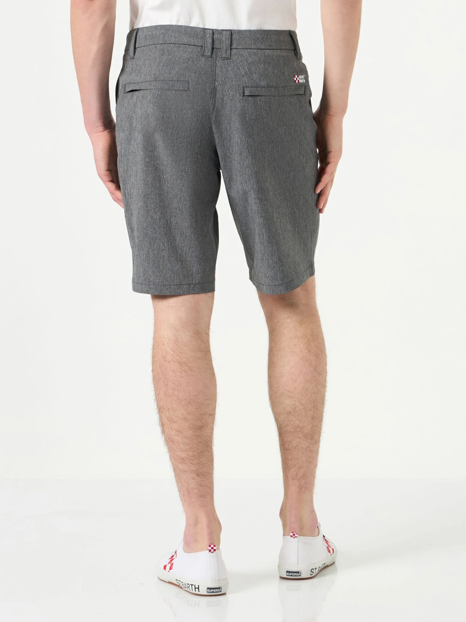 Man Black Ripstop Fabric Bermuda 5 Man Black Ripstop Fabric Bermuda - Image 3