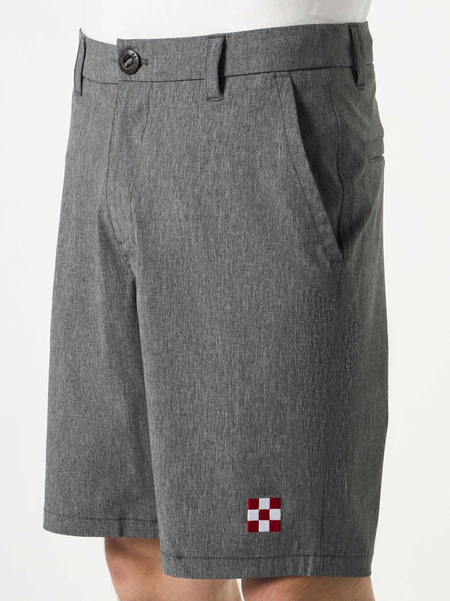 Man Black Ripstop Fabric Bermuda 4 Man Black Ripstop Fabric Bermuda - Image 2