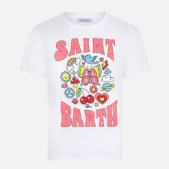 MC2 Saint Barth Woman Cotton T-shirt With Saint Barth Print -MC2 Saint Barth Shop saint barth flower print tshirt 4