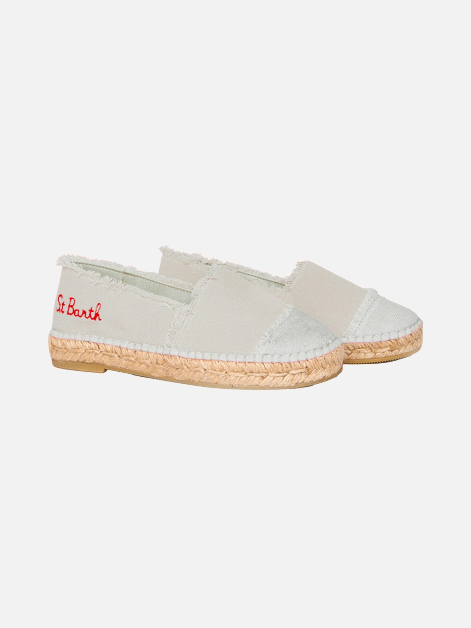 Beige Canvas Espadrillas With Embroidery 3 Beige Canvas Espadrillas With Embroidery