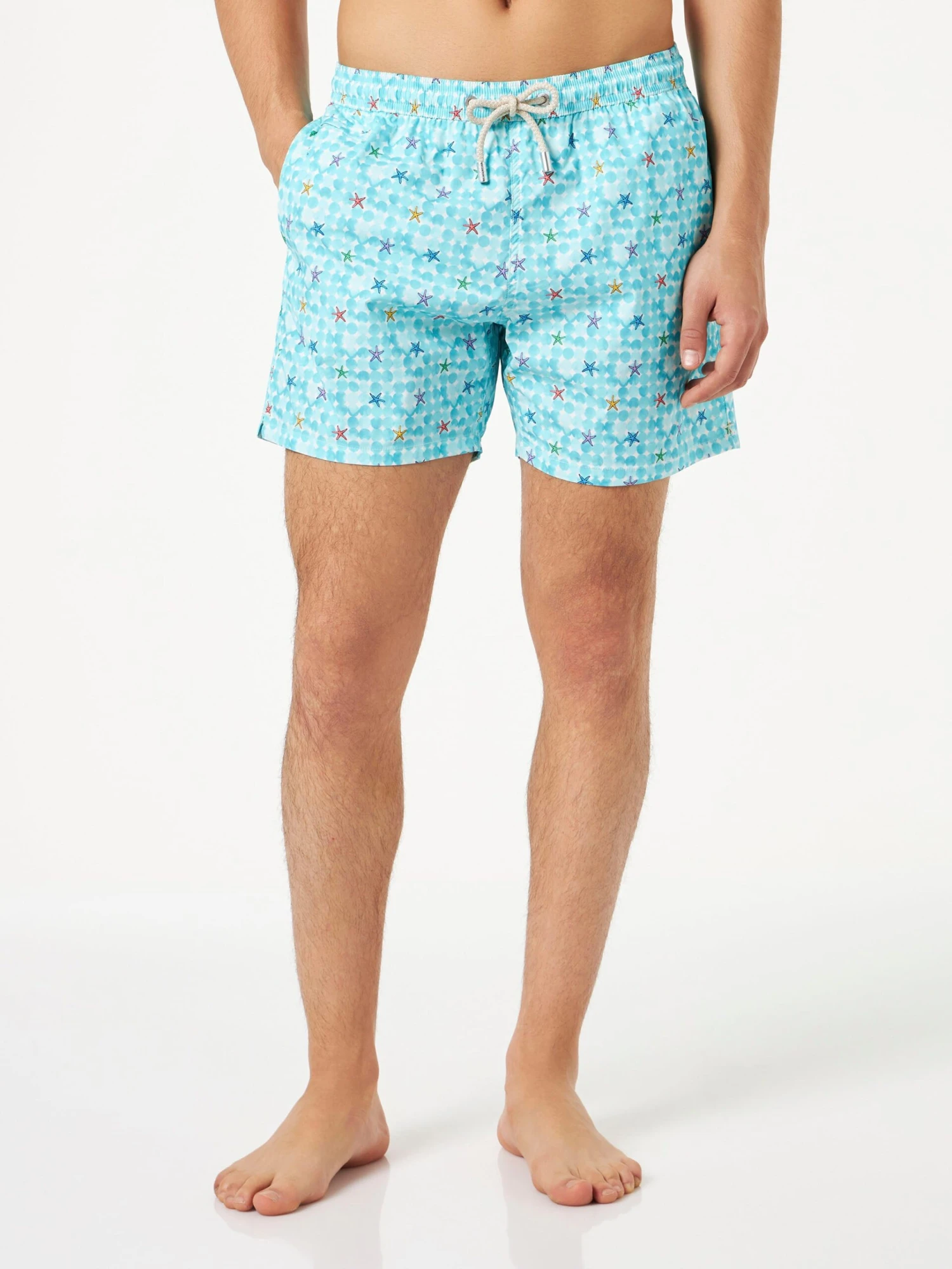 MC2 Saint Barth Man Stretch Fabric Comfort Swim Shorts With Sea Star Print 5 MC2 Saint Barth Man Stretch Fabric Comfort Swim Shorts With Sea Star Print - Image 3