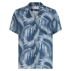 MC2 Saint Barth Man Shirt With Leaf Print -MC2 Saint Barth Shop shirt man print buttons 1