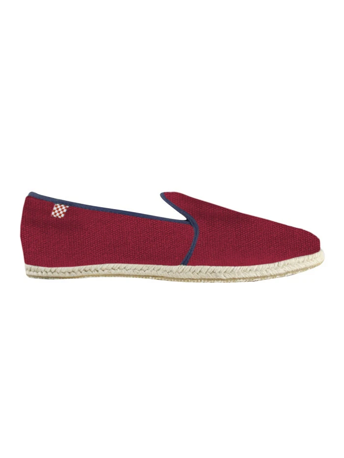 Red And Blue Navy Canvas Shoes For Men 4 Red And Blue Navy Canvas Shoes For Men - Image 2