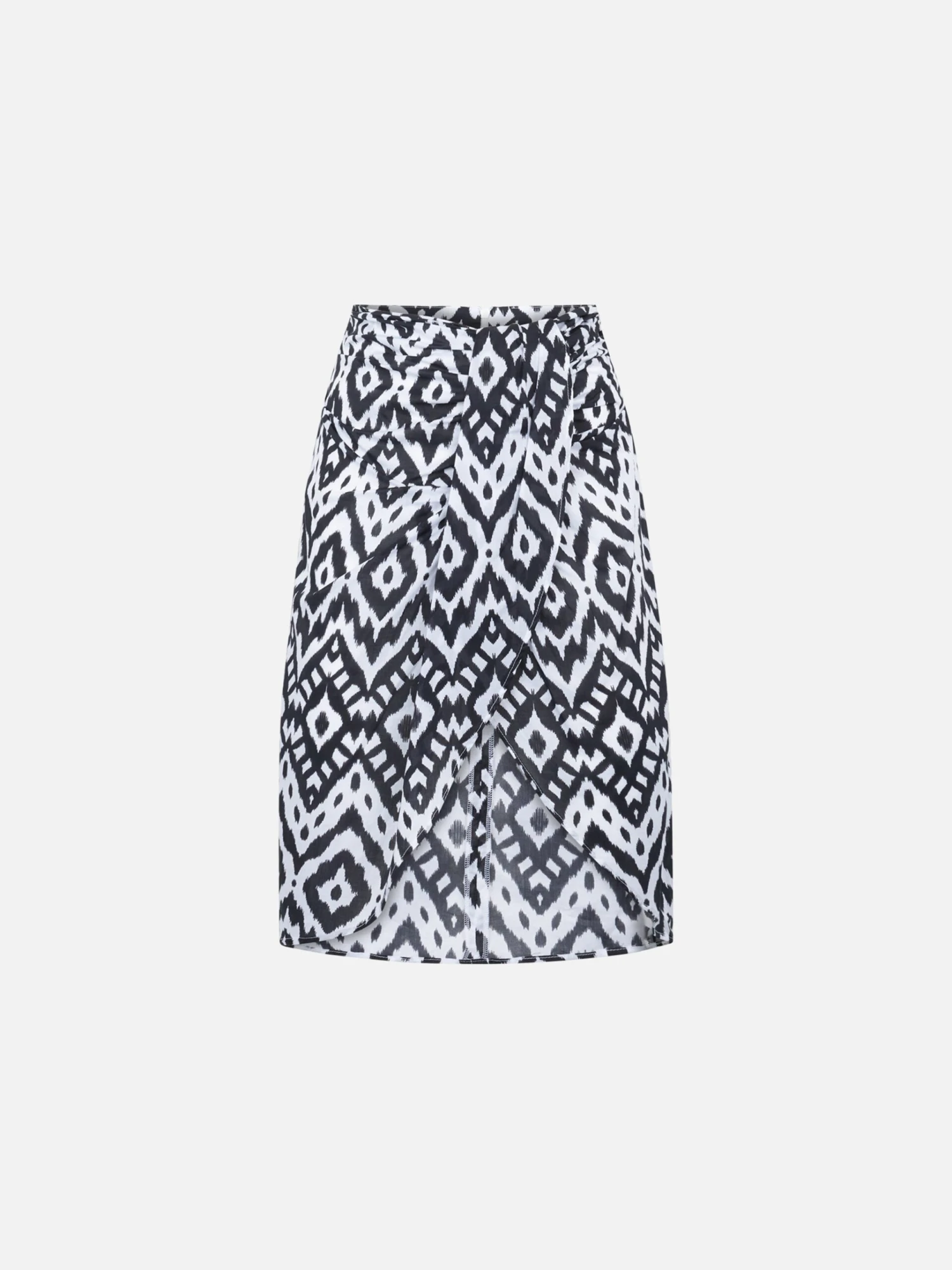 MC2 Saint Barth Woman Midi Skirt Amanda With Ikat Print 6 MC2 Saint Barth Woman Midi Skirt Amanda With Ikat Print - Image 4