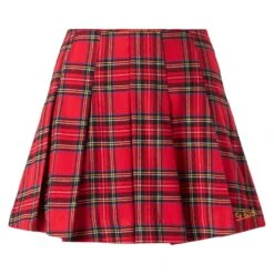 MC2 Saint Barth Woman Flannel Skirt 10 MC2 Saint Barth Woman Flannel Skirt -MC2 Saint Barth Shop skirt woman tartan red 4