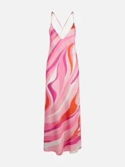 MC2 Saint Barth Woman Slip Dress Eydis With Wave Print -MC2 Saint Barth Shop slip dress wave woman 4