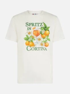 MC2 Saint Barth Man Heavy Cotton T-shirt With Spritz In Cortina Print -MC2 Saint Barth Shop spritz cortina tshirt heavy cotton 4